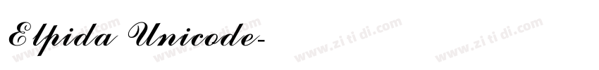 Elpida Unicode字体转换